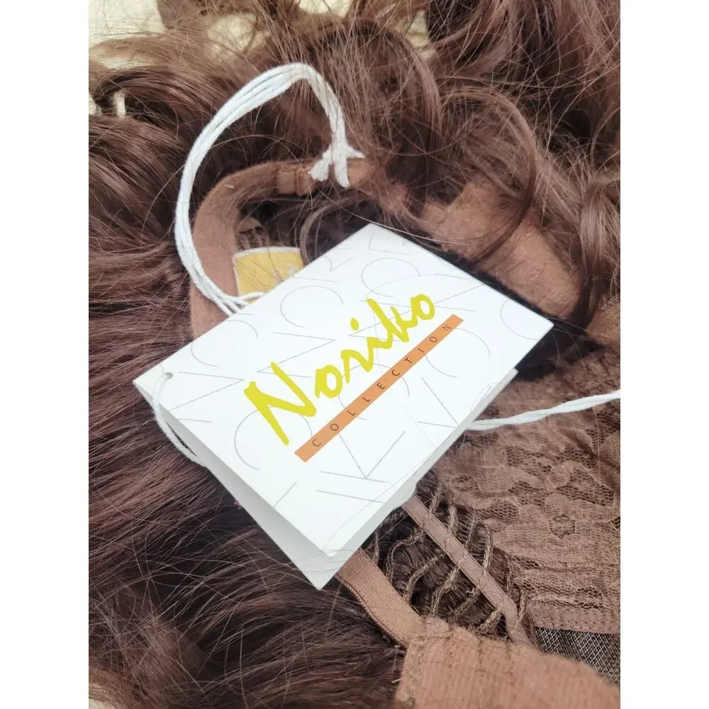 Noriko Jaden Wig Mulberry Brown Long Wavy Synthetic Hair Side Bangs 1707N NIB